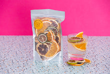 Load image into Gallery viewer, Summer Thyme Co Dehydrated Citrus Mix of lemons, limes and oranges used in a simple gin and tonic.
